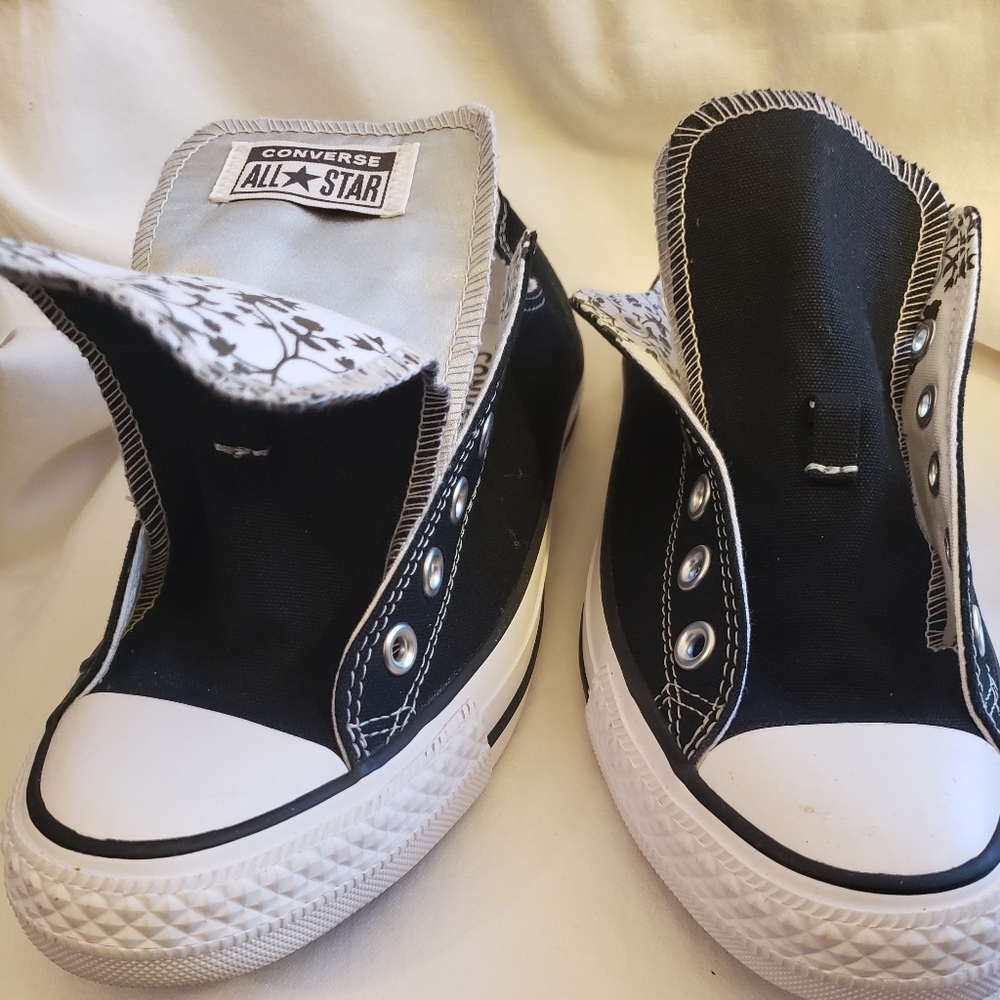 Converse Chuck Taylor high tops without laces
